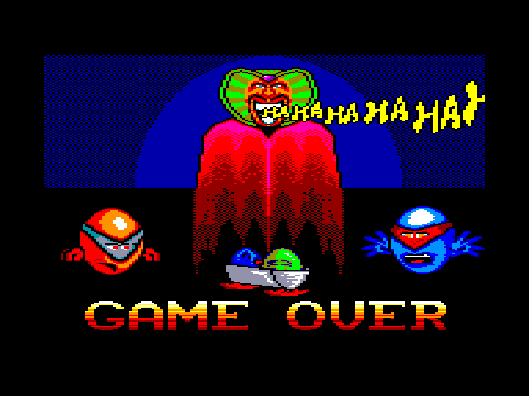 screenshot of the Amstrad CPC game Megablasters by GameBase CPC