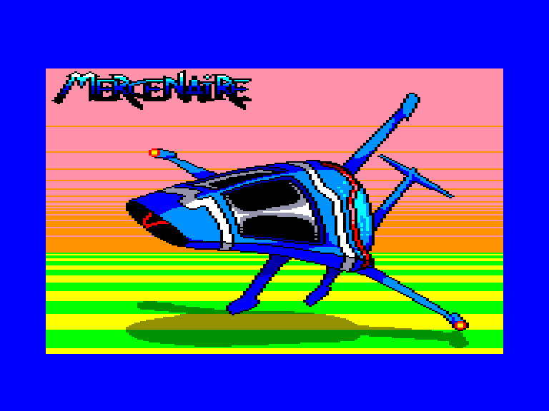 screenshot of the Amstrad CPC game Mercenaire by GameBase CPC