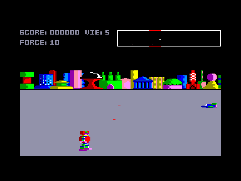 screenshot of the Amstrad CPC game Mercenaire by GameBase CPC