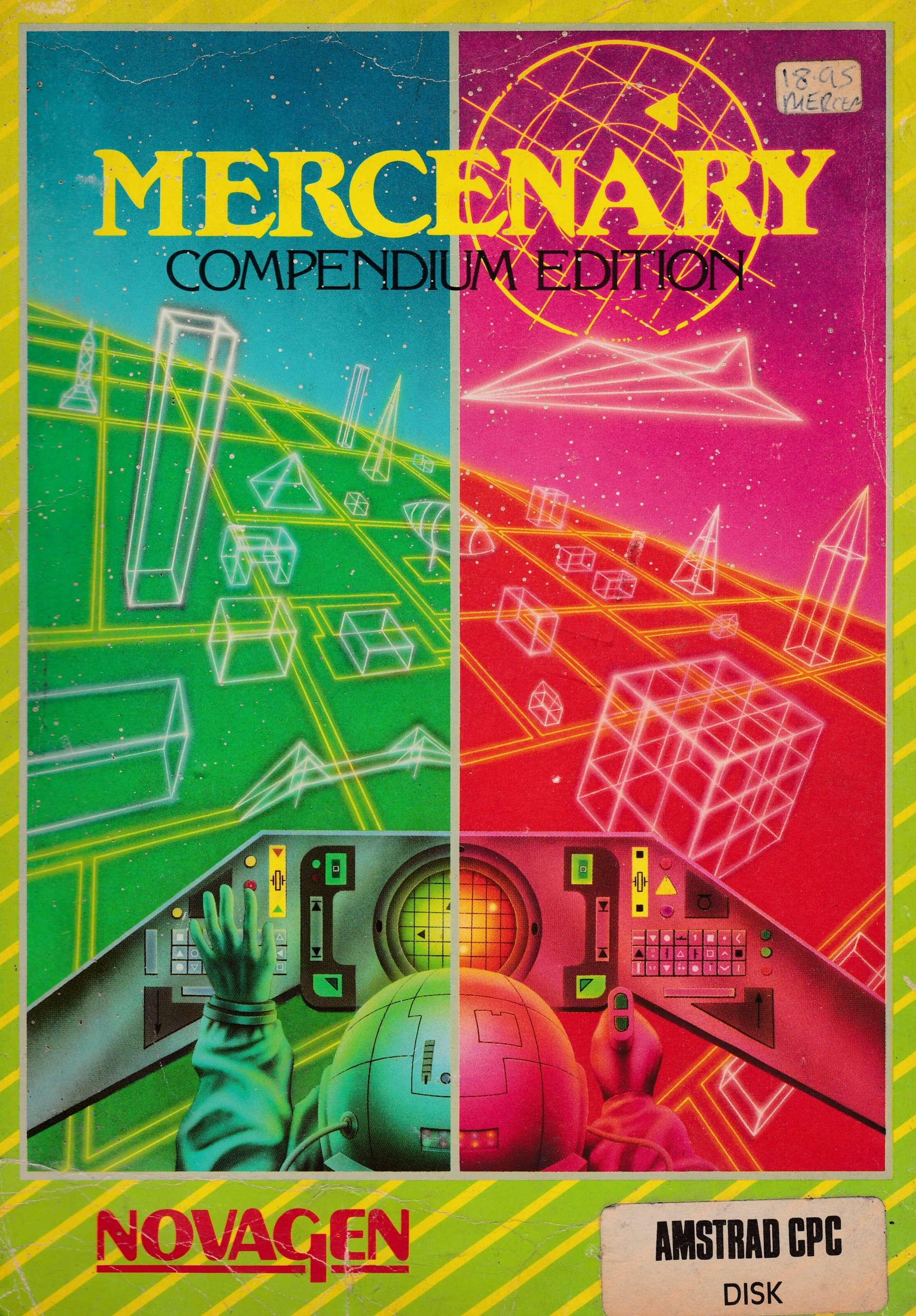 screenshot of the Amstrad CPC game Mercenary by GameBase CPC