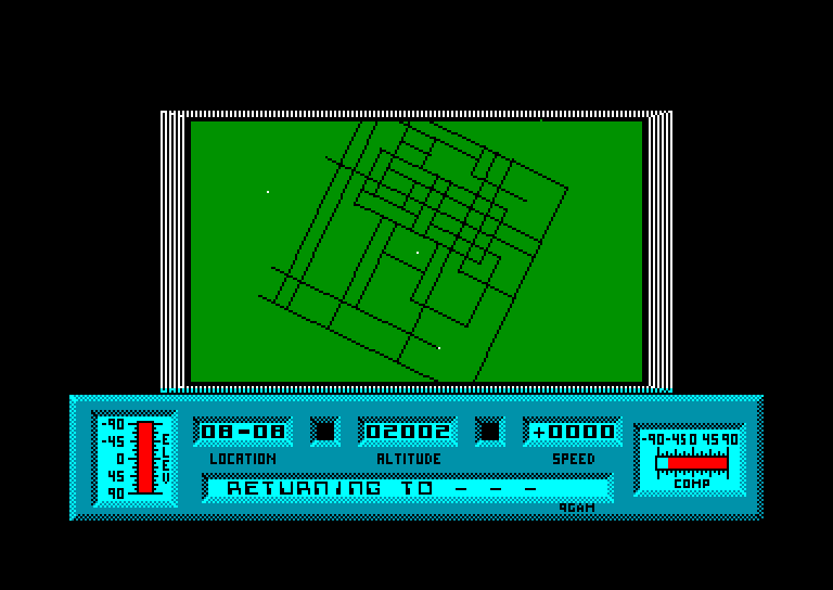 screenshot of the Amstrad CPC game Mercenary by GameBase CPC