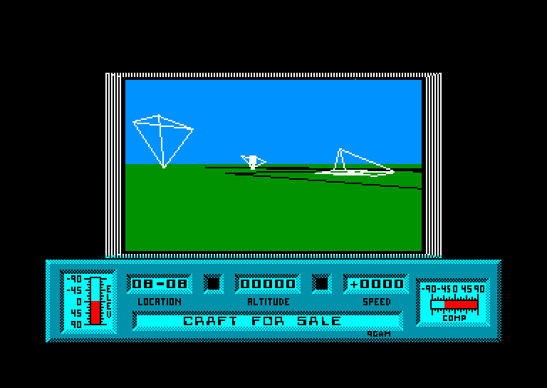 screenshot of the Amstrad CPC game Mercenary by GameBase CPC