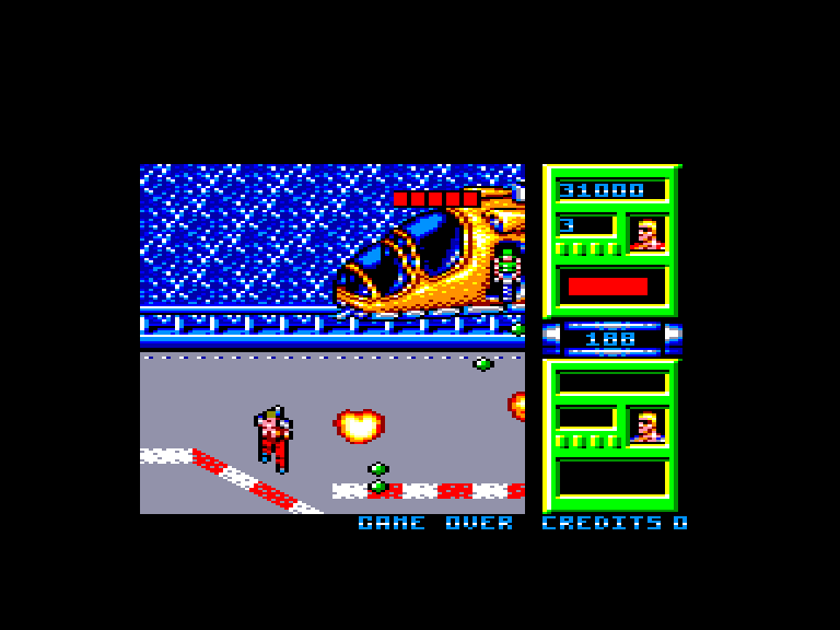 screenshot of the Amstrad CPC game Mercs by GameBase CPC