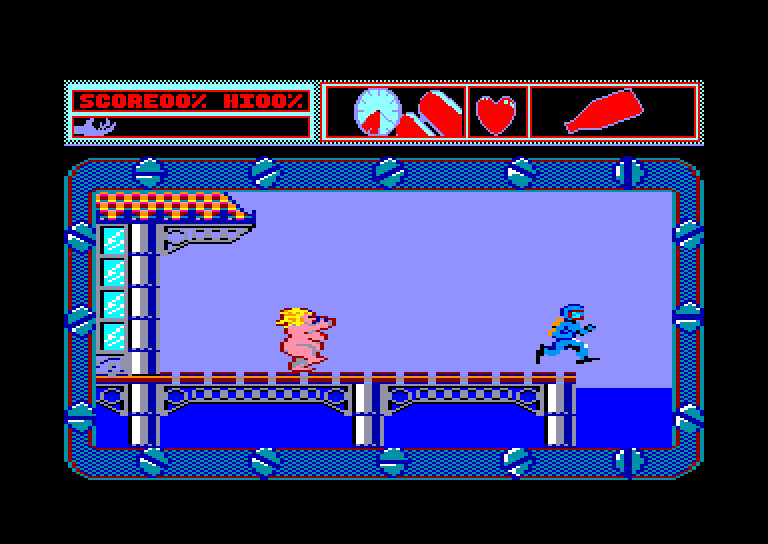 screenshot of the Amstrad CPC game Mermaid Madness by GameBase CPC