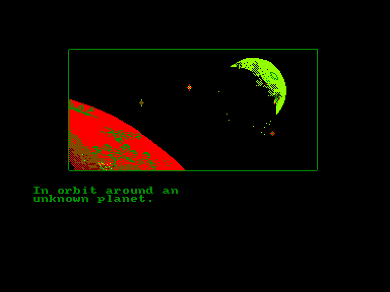 screenshot of the Amstrad CPC game Message from Andromeda by GameBase CPC