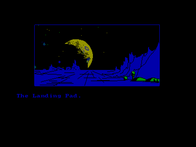 screenshot of the Amstrad CPC game Message from Andromeda by GameBase CPC