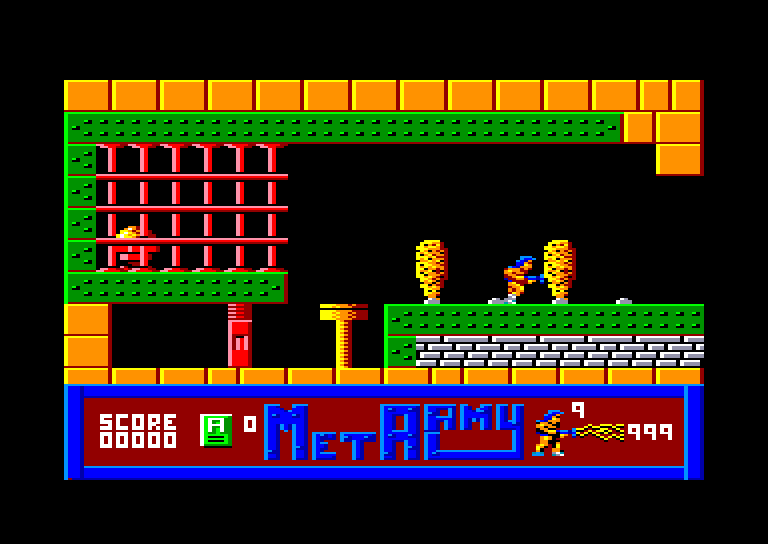 screenshot of the Amstrad CPC game Metal army by GameBase CPC