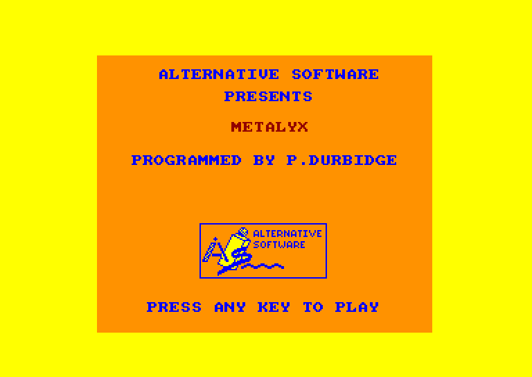 screenshot of the Amstrad CPC game Metalyx by GameBase CPC