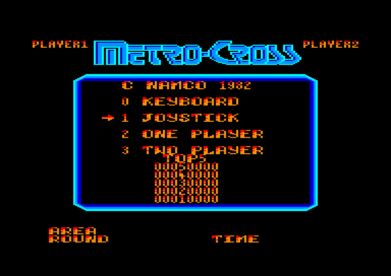 screenshot of the Amstrad CPC game Metro Cross by GameBase CPC