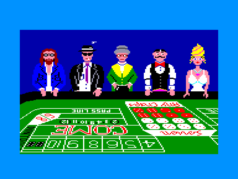 screenshot of the Amstrad CPC game Miami Dice by GameBase CPC