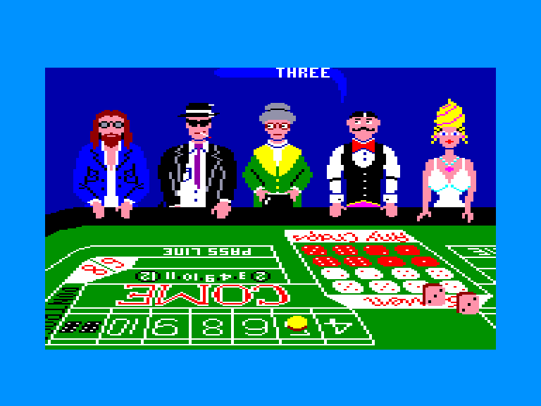 screenshot of the Amstrad CPC game Miami Dice by GameBase CPC