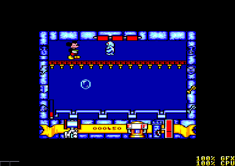 screenshot of the Amstrad CPC game Mickey mouse by GameBase CPC