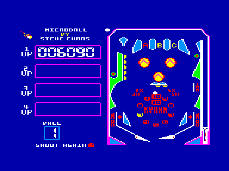 screenshot of the Amstrad CPC game Microball by GameBase CPC