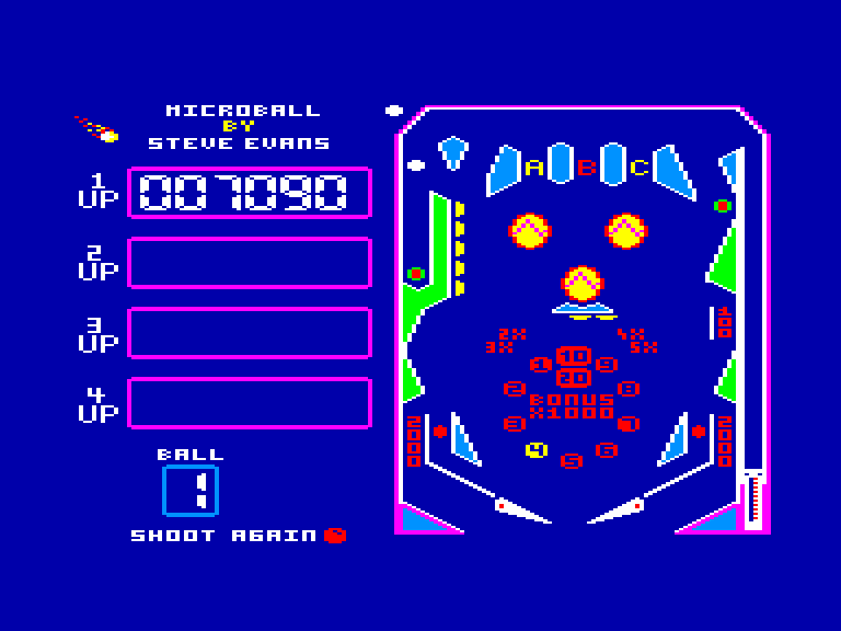 screenshot of the Amstrad CPC game Microball by GameBase CPC
