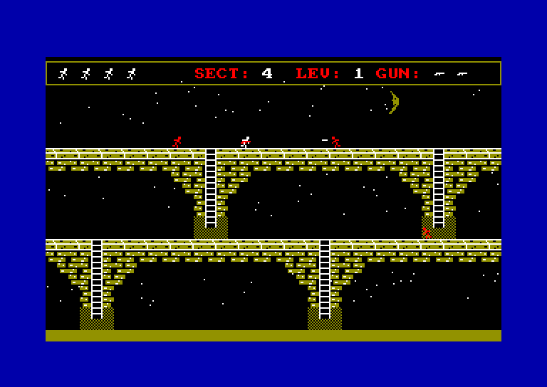 screenshot of the Amstrad CPC game Midnight express