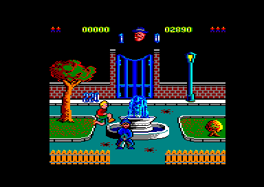 screenshot of the Amstrad CPC game Mike gunner by GameBase CPC