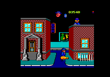 screenshot of the Amstrad CPC game Mike gunner by GameBase CPC