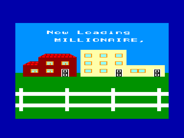 screenshot of the Amstrad CPC game Millionaire by GameBase CPC