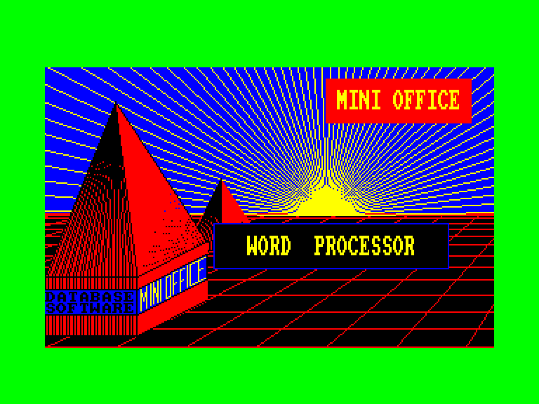 screenshot of the Amstrad CPC game Mini Office II by GameBase CPC