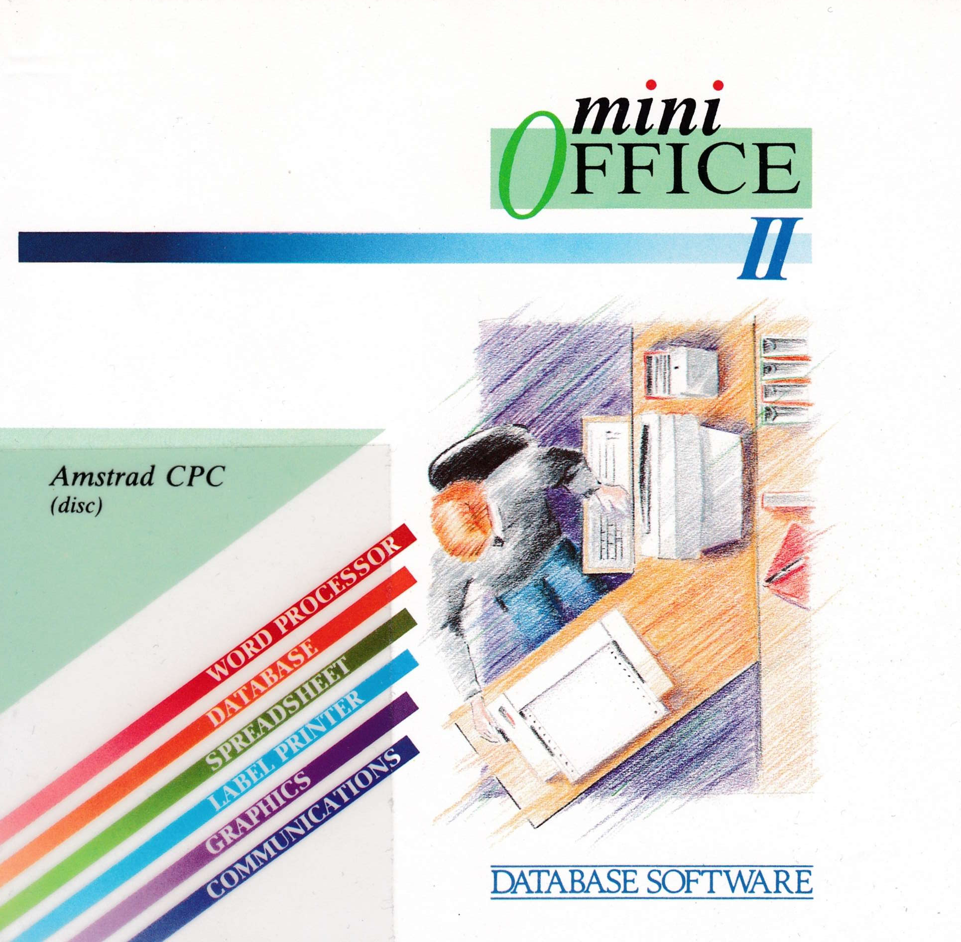screenshot of the Amstrad CPC game Mini Office II by GameBase CPC