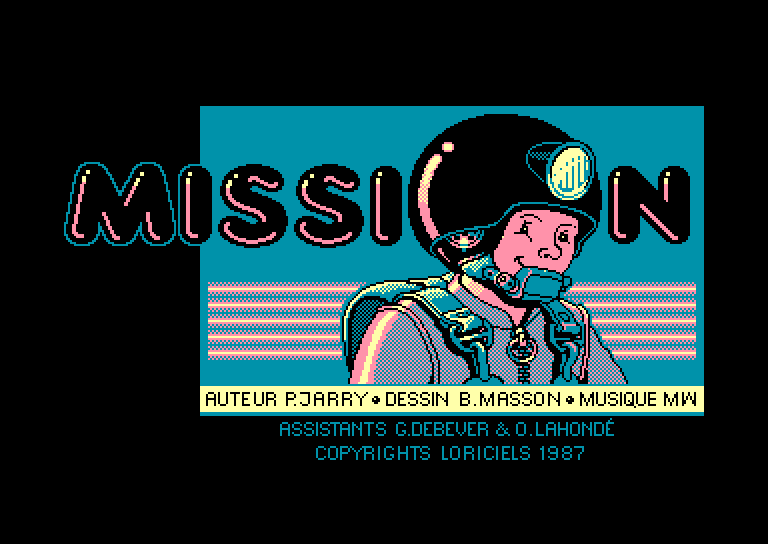 screenshot of the Amstrad CPC game Mission by GameBase CPC