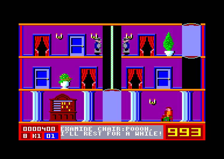 screenshot of the Amstrad CPC game Mission Elevator by GameBase CPC