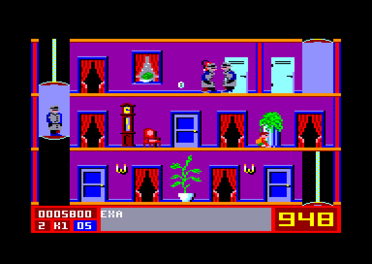 screenshot of the Amstrad CPC game Mission Elevator by GameBase CPC