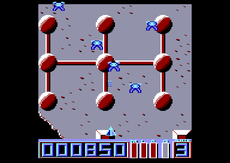 screenshot of the Amstrad CPC game Mission Genocide by GameBase CPC
