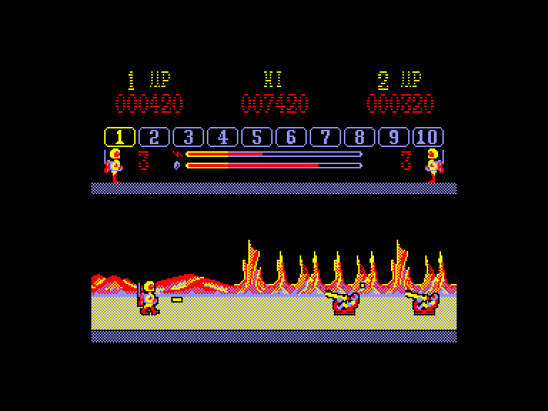 screenshot of the Amstrad CPC game Mission jupiter by GameBase CPC