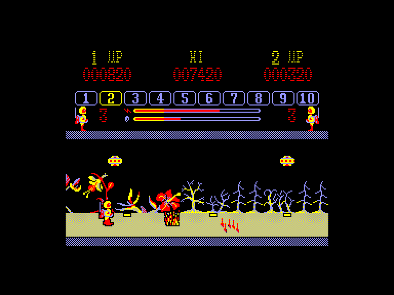 screenshot of the Amstrad CPC game Mission jupiter by GameBase CPC