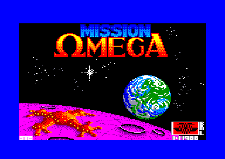 screenshot of the Amstrad CPC game Mission omega by GameBase CPC