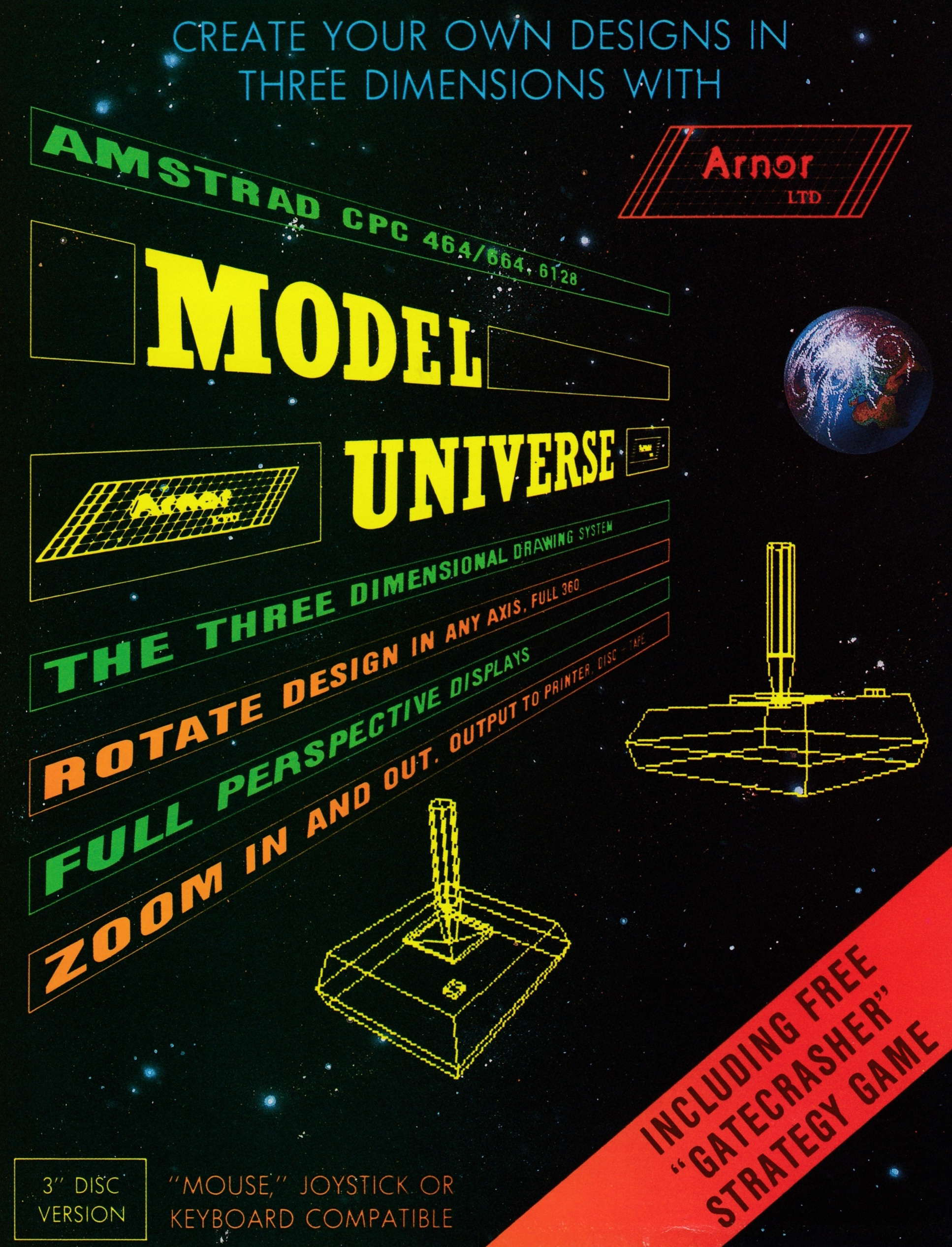 cover of the Amstrad CPC game Model Universe  by GameBase CPC