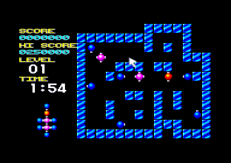 screenshot of the Amstrad CPC game Molecularr 1 by GameBase CPC