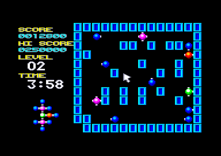 screenshot of the Amstrad CPC game Molecularr 1 by GameBase CPC