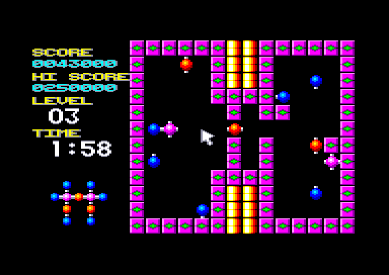 screenshot of the Amstrad CPC game Molecularr 1 by GameBase CPC