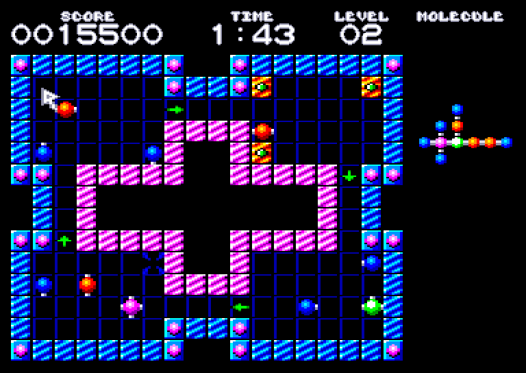 screenshot of the Amstrad CPC game Molecularr 2 by GameBase CPC