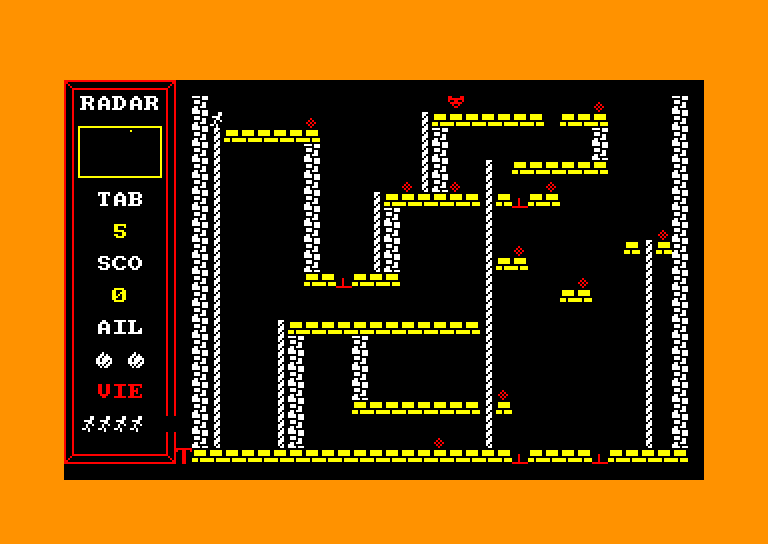 screenshot of the Amstrad CPC game Momie invisible (la) by GameBase CPC