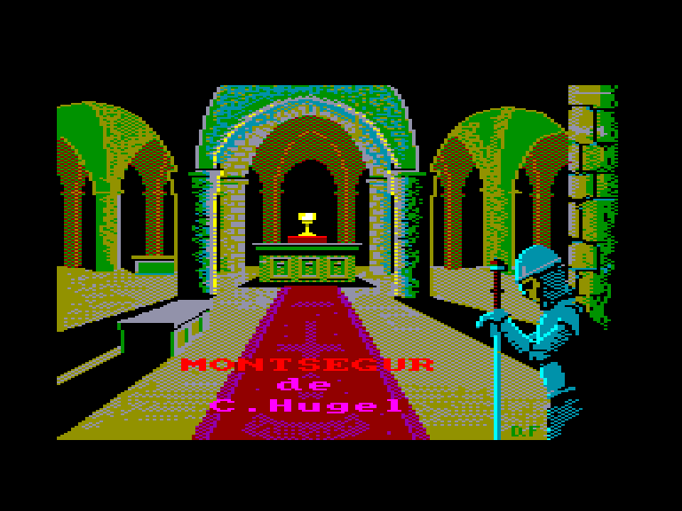 screenshot of the Amstrad CPC game Montsegur by GameBase CPC