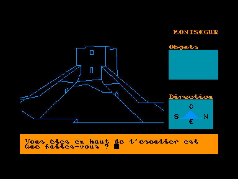 screenshot of the Amstrad CPC game Montsegur by GameBase CPC