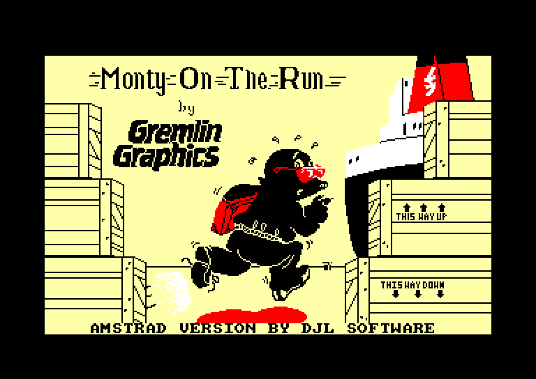 screenshot of the Amstrad CPC game Monty on the Run by GameBase CPC