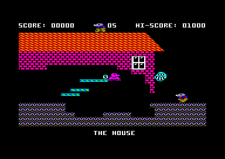 screenshot of the Amstrad CPC game Monty on the Run by GameBase CPC