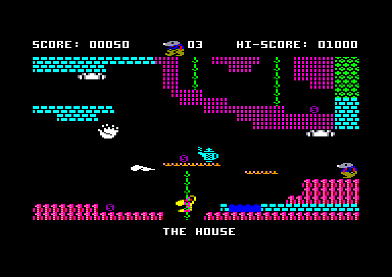screenshot of the Amstrad CPC game Monty on the Run by GameBase CPC