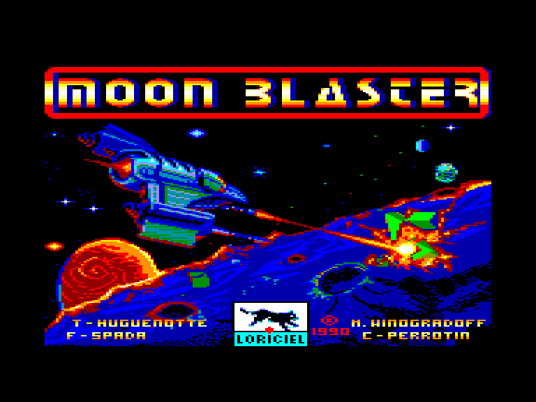 screenshot of the Amstrad CPC game Moon Blaster by GameBase CPC