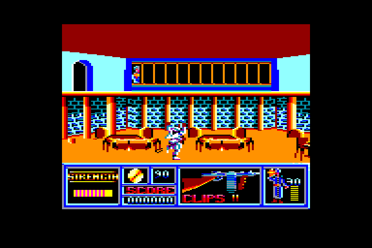 screenshot of the Amstrad CPC game Moonwalker by GameBase CPC