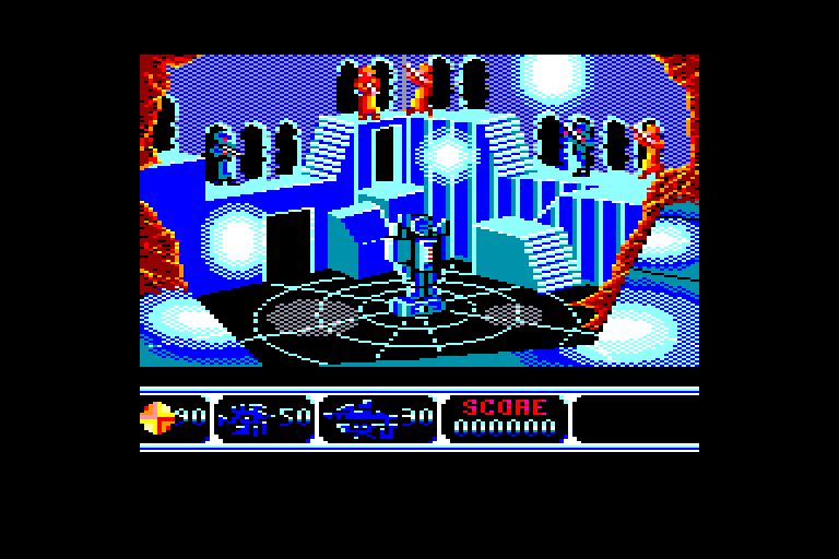 screenshot of the Amstrad CPC game Moonwalker by GameBase CPC