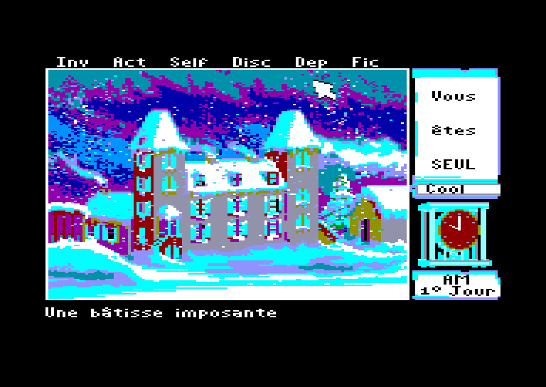 screenshot of the Amstrad CPC game Mortville Manor by GameBase CPC