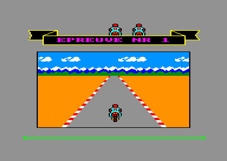 screenshot of the Amstrad CPC game Moto road by GameBase CPC