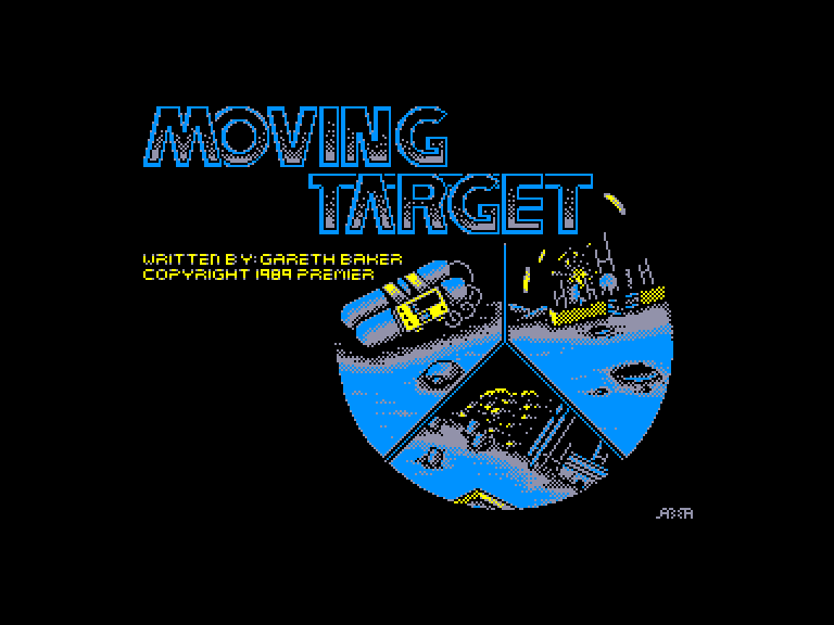 screenshot of the Amstrad CPC game Moving target by GameBase CPC