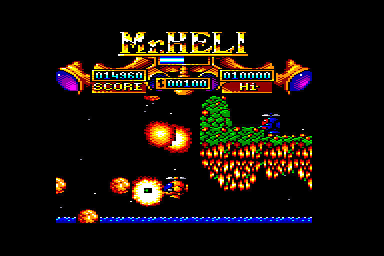 screenshot of the Amstrad CPC game Mr. Heli by GameBase CPC