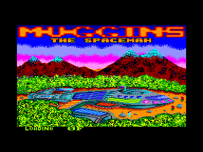 screenshot of the Amstrad CPC game Muggins the spaceman